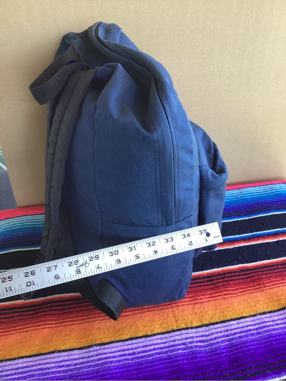 Vintage 90s Jansport day pack Backpack made in USA blue - Picture 12 of 16